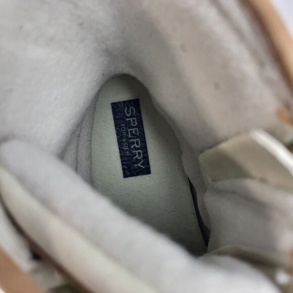 Sperry Top Sider Women's Saltwater Duck Boot Wool Ivory Snow Rain Boots Size 8 - Picture 10 of 14